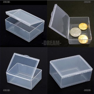 Dream ❤ 5pcs Transparent Plastic Storage Box clear rectangle Multipurpose display box