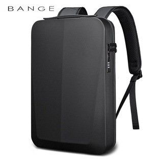 BANGE NEW Shell Design Anti-thief TSA Lock Men Backpack Waterproof 15.6 inch Laptop Bag Man Travel B