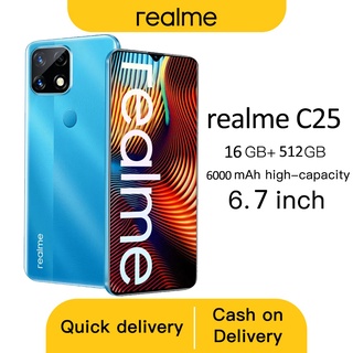 ✻□✒Realme C25 phone original cellphone big sale 2021 android smart phone 6.7inch Cheap Phone 5G Cell