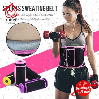 Xhome【Ph+COD】Adjustable Sweat Belt Waist Slimming Belt Waistband Trimmer Belt Sports Waist Belt