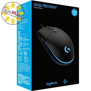 SunMall COD Logitech G102 Black/White Wired RGB Gaming Mouse 8000DPI Lightweight Design Mouse