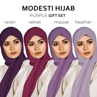 Modesti Hijab Premium Non Slip Chiffon Gift Set (5)