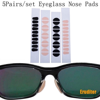Eruditer✿ 5Pairs Soft Self-adhesive Foam Nose Pads anti-Slip Eyeglass Sunglasses Nose Pads