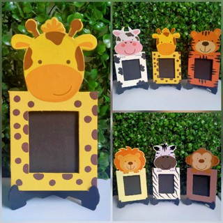 1set (6pcs) Ref Magnet Picture Frame Jungle Safari theme Giveaways for Baptismal and Birthday