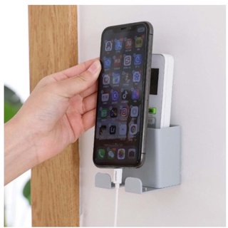 Wall Hanging Remote Controller Mobile Phone Bracket Storage Box No Hole Switch (4)