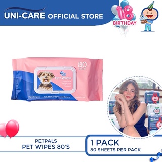 PetPals Pet Wipes 80's Pack of 1sell like hot cakes