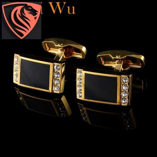 Men Jewelry Luxury Shirt Cufflinks For Mens Gift Brand Cuff Buttons Golden Cuff links High Quality Jewelry Gold Wedding Gemelos (1)