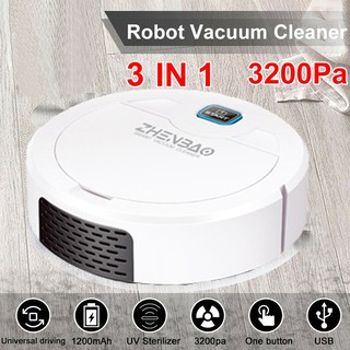 Smart Vacuum Cleaner Auto Floor Sweeper Rechargeable Automatic UV Disinfection Floor Sweeping Robot