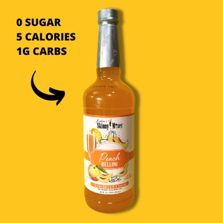 Jordan's ZERO Sugar Skinny Syrups Peach Bellini Mix 946mL