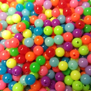 6mm Neon Colors beads for crafting
