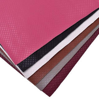 42*30cm Checks Plaid Faux Leather Fabric Sewing Artificial Synthetic PU For DIY