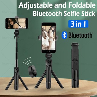 ⚡In Stock⚡Bluetooth 3 in 1 Selfie Stick Extendable Tripod Monopod With Wireless Control