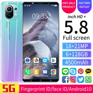 Xiaomi M11 Phone Brand new Cellphone Full Screen 6+128GB 2021 Legit Android Phone 5G WIFI Smartphone