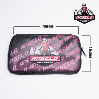 ANGELO BIKERDUDE SPLASHPROOF CYCLING POCKET POUCH With FREE STICKERS