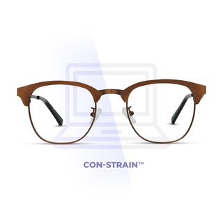 MetroSunnies King Specs (Bronze) / Con-Strain Blue Light / Anti-Radiation Computer Eyeglasses