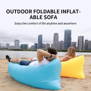 (COD) Outdoor Foldable Air Sofa Inflatable Loungers Couch Sleeping Bed for Travelling Camping Hiking Pool Beach Parties
