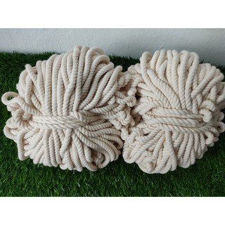 5mm Cream Continuous Cotton Rope / 100% Pure Fine Quality Cotton Rope