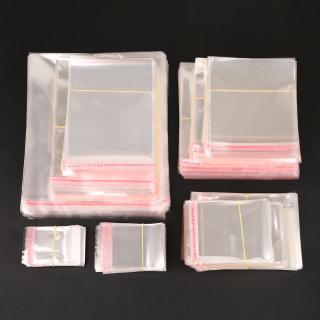 100pcs Transparent Self Adhesive Plastic Seal OPP Bags Jewelry Packaging Bag Wedding Favor Pouch Bag