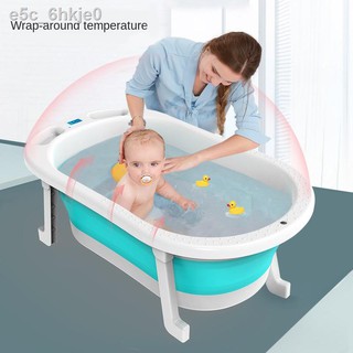 baby❣【Ready Stock】Baby Folding Bath Tub Bath Tub for Newborn Kids Bathtub Swim Bath Tub (Bathtub onl