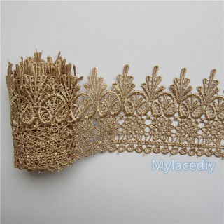 1 yd Embroidered Lace Edge Trim Wedding Ribbon Sewing Craft