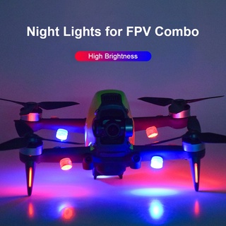 4x Drone Night Flight LED Light Flashing Strobe Lamps for DJI FPV Combo Sports Action Video Cameras