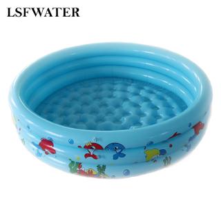 lsfwater77 Kid's Swimming Pool Inflatable Round pool For Home 3 Rings PVC Portable Delicate
