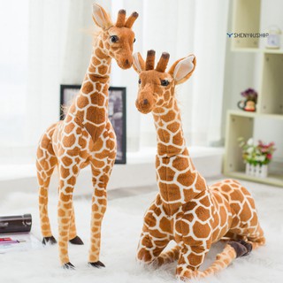 <Stuffed Toy>Simulation Giraffe Animal Plush Stuffed Doll Kids Toy Home Decor Photo Props