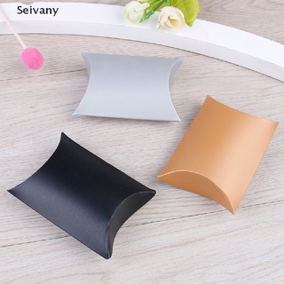 [Sei] 50pcs craft paper bags pillow box gift cake bread candy wedding party favor bag PH582