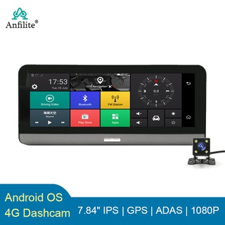Anfilite 8 inch 4G Car GPS Navigation Android 5.1 Bluetooth AV-IN WIFI 16GB 1080P vehicle video Rec