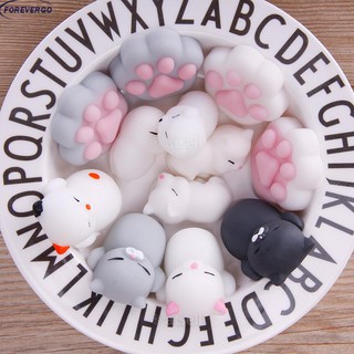 RE Squishy Soft Toys Slow Rising Simulation Cute Animal Cat Paws Hand Fidget Toy
