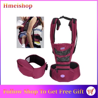 Hmeishop Professional Multi‐Functional Ergonomic Mesh Breathable Baby Infant Carrier with Hip Seat