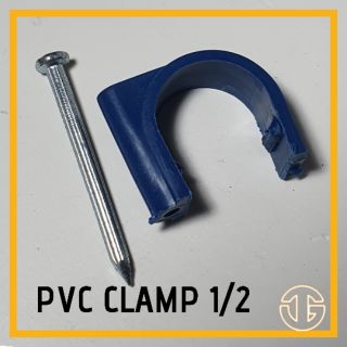 PVC CLAMP 1/2,3/4 WATERLINE AND ELECTRICAL LINE SILD BY 10's