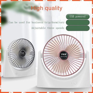 Liens 7inch Desk fan Silent Electric Fan 3-Speed fan Rechargeable Desk fan Air 6inch Portable Fan