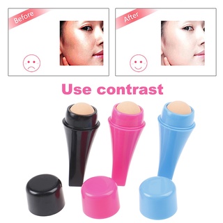 [H&E] Face Oil Absorbing Roller Volcanic Stone Blemish Remover Face Oil Removing Rolling Stick Ball Pink (2)