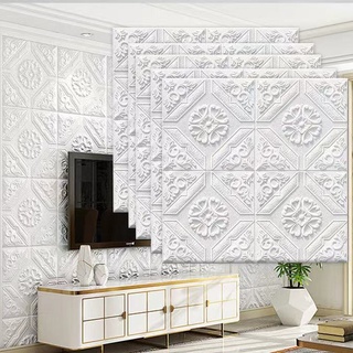 3D Wallpaper Ceiling adhesive wall decor Water proof Foam bricks wallpaper Soft Case Sticker for bedroom