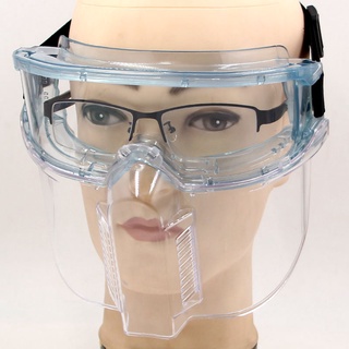 Protective Mask Head-Mounted Protective Mask Anti-Splash Impact Polishing Spray Paint Cutting Eye Protection Glasses Dustproof Mask