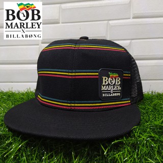 Bob Marley x Billabong Trucker Mesh Cap Net Hat Fashion SnapBack Snap Back Adjustable