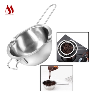 Chocolate Melting Pot Butter Cheese Pan Heating Baking Tools Stainless Steel Pot Pan 1pc