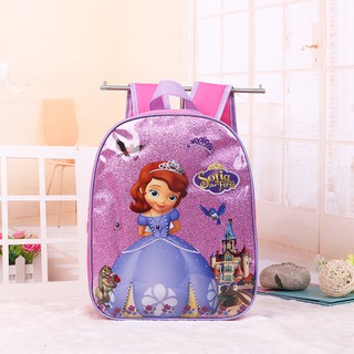 Sofia the First Backpack Girls Kids Shiny School Bag ASD260
