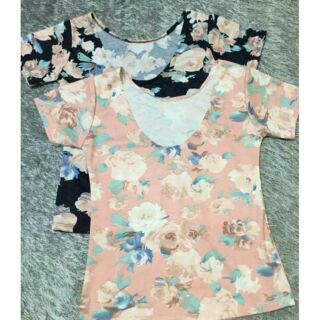 Floral scoopback (free size )