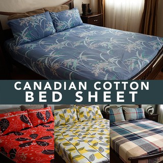 NEW! BED SHEET 3 IN 1-CANADIAN COTTON (HIGH QUALITY : KING, FULL, QUEEN, DOUBLE, SINGLE) FULL GARTER