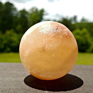 Ball Shaped Pink Himalayan Salt Stone for Hot Cold Massage Therapy Deodorant Spa Crystal Salt 150g