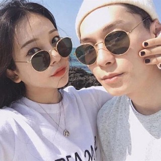 【Cash on delivery】Fashion Classic Round Metal Frame Sunglasses Women (3)