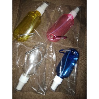50ml Alcohol Bottle Spray with Keychain Carabiner