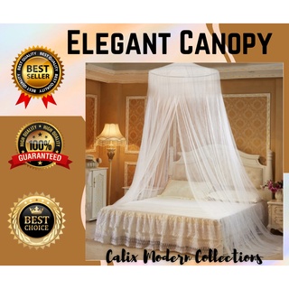 4 Corner Elegant CANOPY MOSQUITO NET | Easy Installation Hanging Bed | Full Queen King Size Bedding