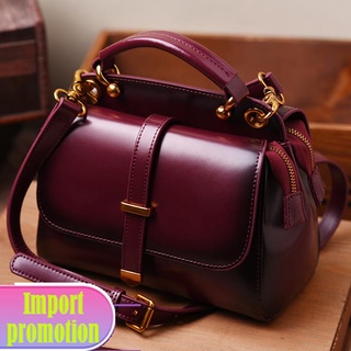 ☃☊Female bag small square 2021 new fashion cowhide shoulder all-match handbag messenger lady (1)