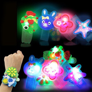 ☆Flashlight LED Wrist Watch Bracelet Toy Cartoon Halloween Xmas Kids Gift☆