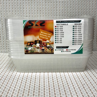 FSKZ RE500ML Microwavable Container Food storage (10pcs/pack)