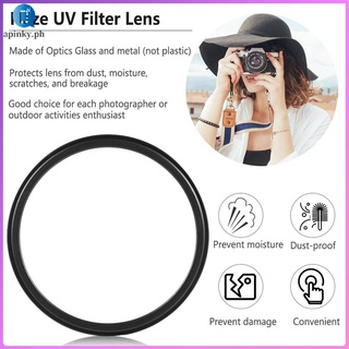【apinky】58mm UV Ultra-Violet Haze Dslr Camera Glass Metal Lens Filter Lens Protection