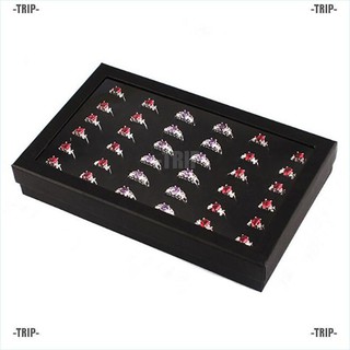 Trip ❤ Earring Case Display 36 Slots Jewelry Organizer Tray Ring Box Storage Fashion